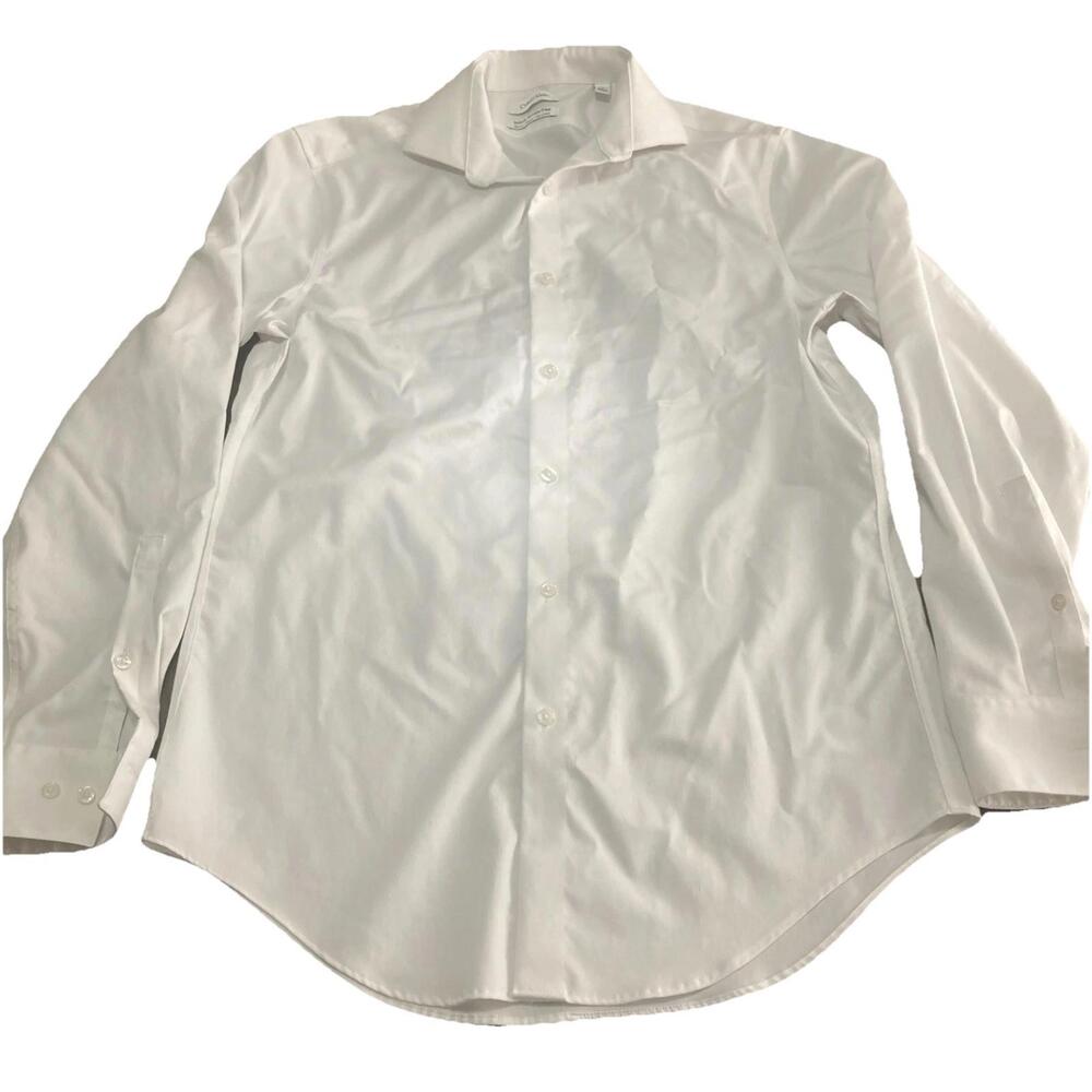 Calvin Klein Infinite Wrinkle Free Slim Fit Stretch Flex Collar Button Down